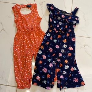 Feminine rompers. Like new!